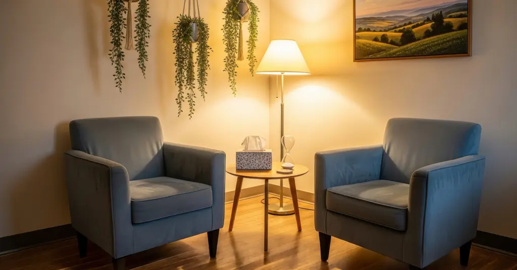 People sat in a dining, reception area